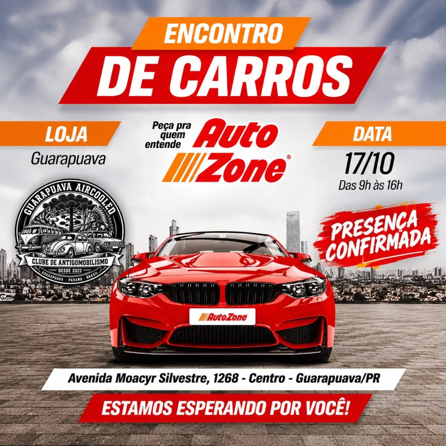 Encontro de Carros · Inauguração AutoZone Guarapuava